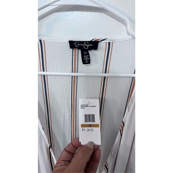 JESSICA SIMPSON WRAP DRESS GAUZE MATERIAL WOMENS SZ 3XL NEW P1-203 - Picture 5 of 12